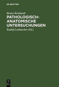 bokomslag Pathologisch-anatomische Untersuchungen