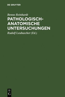 bokomslag Pathologisch-anatomische Untersuchungen