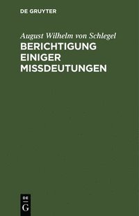 bokomslag Berichtigung einiger Mißdeutungen