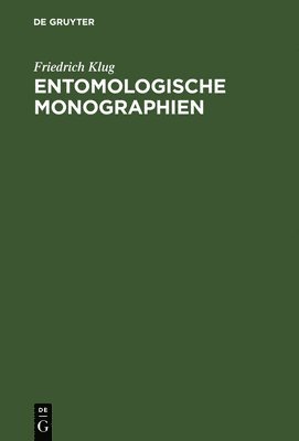 bokomslag Entomologische Monographien