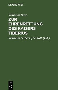 bokomslag Zur Ehrenrettung Des Kaisers Tiberius