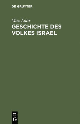 bokomslag Geschichte des Volkes Israel