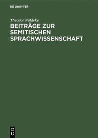 bokomslag Beitrge Zur Semitischen Sprachwissenschaft