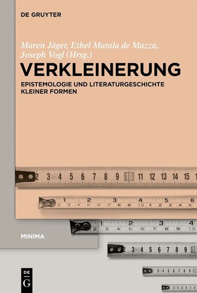 Maren Jäger, Ethel Matala de Mazza, Joseph Vogl - Verkleinerung, Häftad