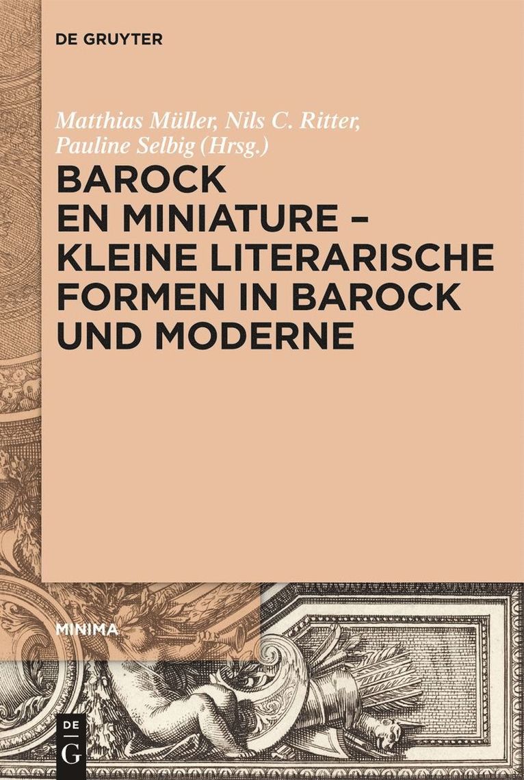 Barock en miniature  Kleine literarische Formen in Barock und Moderne 1