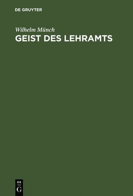 bokomslag Geist des Lehramts