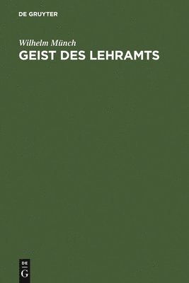 bokomslag Geist des Lehramts