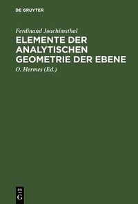 bokomslag Elemente der analytischen Geometrie der Ebene