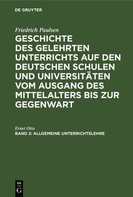 Ernst Otto - Allgemeine Unterrichtslehre, Inbunden