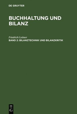 Bilanztechnik und Bilanzkritik 1