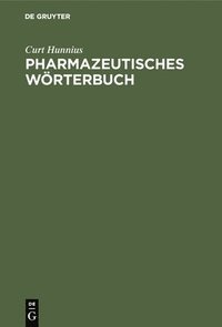 bokomslag Pharmazeutisches Wrterbuch