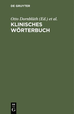 bokomslag Klinisches Wrterbuch