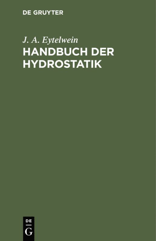 Handbuch der Hydrostatik