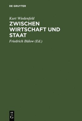 Kurt Wiedenfeld, Friedrich Bülow - Zwischen Wirtschaft und Staat, Inbunden