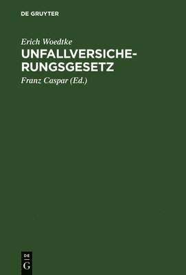 bokomslag Unfallversicherungsgesetz