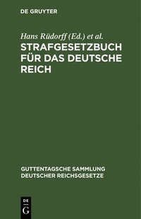 bokomslag Strafgesetzbuch Fr Das Deutsche Reich