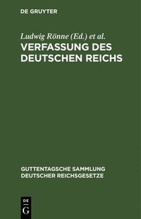 bokomslag Verfassung Des Deutschen Reichs