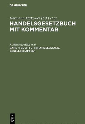 bokomslag Buch I u. II (Handelsstand, Gesellschaften)