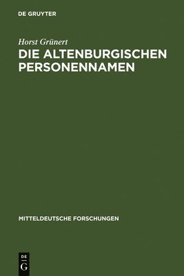 Die Altenburgischen Personennamen 1