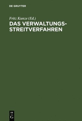 Das Verwaltungsstreitverfahren 1