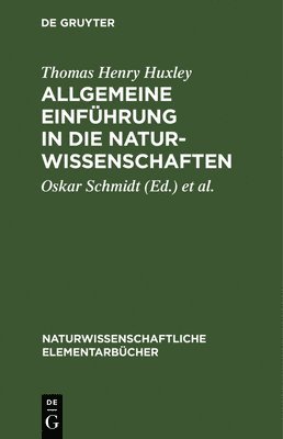 bokomslag Allgemeine Einfhrung in die Naturwissenschaften