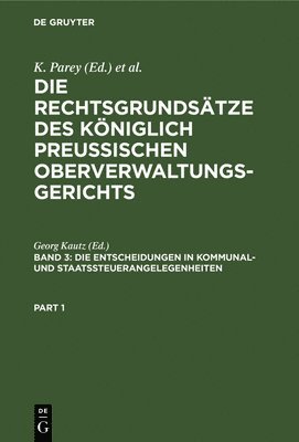 Die Entscheidungen in Kommunal- Und Staatssteuerangelegenheiten