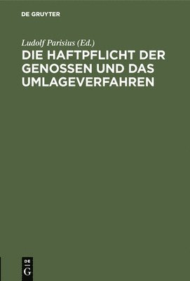 bokomslag Die Haftpflicht Der Genossen Und Das Umlageverfahren