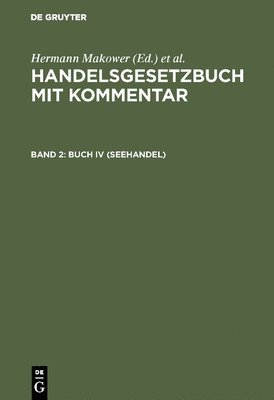 Hermann Makower, E Loewe - Buch IV (Seehandel), Inbunden