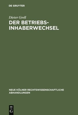 bokomslag Der Betriebsinhaberwechsel