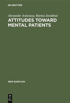 bokomslag Attitudes Toward Mental Patients: A Study Across Cultures