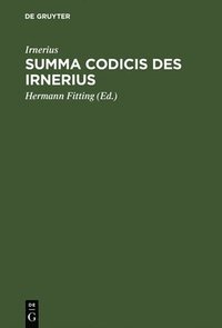 bokomslag Summa codicis des Irnerius