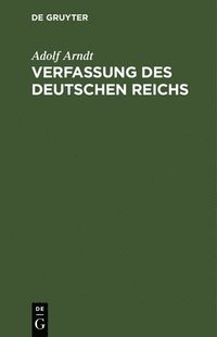bokomslag Verfassung des Deutschen Reichs