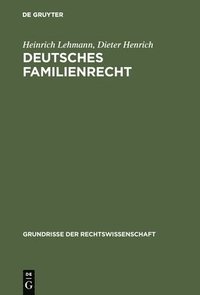 bokomslag Deutsches Familienrecht