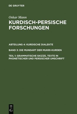 bokomslag Grammatische Skizze, Texte in phonetischer und persischer Umschrift