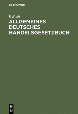 Allgemeines deutsches Handelsgesetzbuch 1