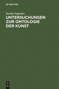bokomslag Untersuchungen Zur Ontologie Der Kunst