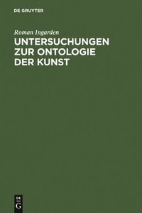 bokomslag Untersuchungen Zur Ontologie Der Kunst