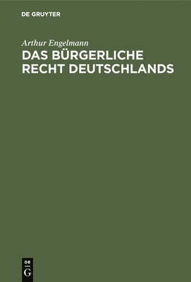 bokomslag bürgerliche Recht Deutschlands
