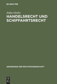 bokomslag Handelsrecht und Schiffahrtsrecht