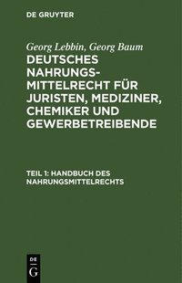 bokomslag Handbuch Des Nahrungsmittelrechts
