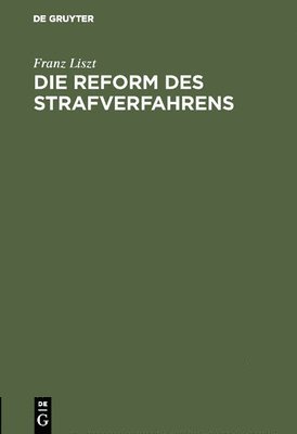 bokomslag Reform des Strafverfahrens