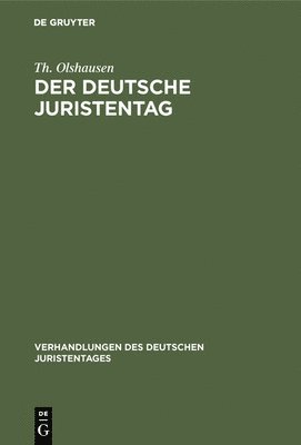 Th Olshausen - deutsche Juristentag, Inbunden