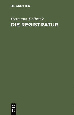 bokomslag Registratur