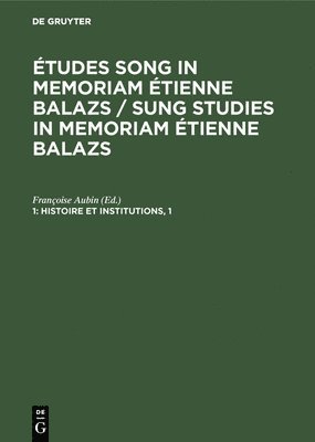 bokomslag Histoire et institutions, 1