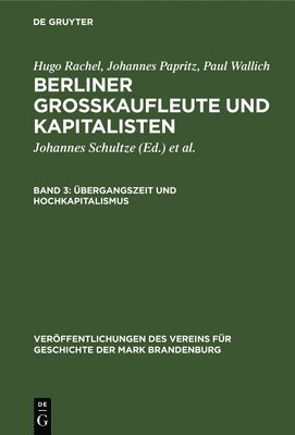 bergangszeit und Hochkapitalismus 1