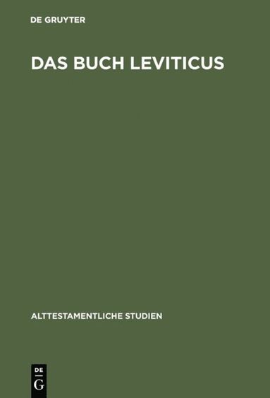 bokomslag Buch Leviticus