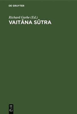 bokomslag Vaitâna Sûtra