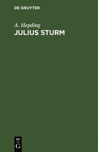 bokomslag Julius Sturm