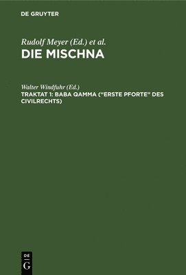 bokomslag Baba qamma (&quot;Erste Pforte&quot; des Civilrechts)