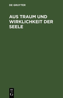 bokomslag Aus Traum Und Wirklichkeit Der Seele